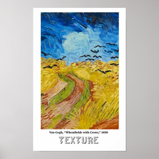 Elemente der Kunst - Textur mit Van Gogh Poster (Vorne)