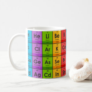 Elemente der Periodischen Tabelle Kaffeetasse