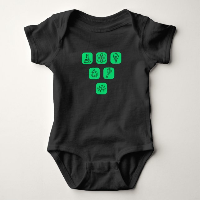 Elemente der Wissenschaft Baby Strampler (Vorderseite)