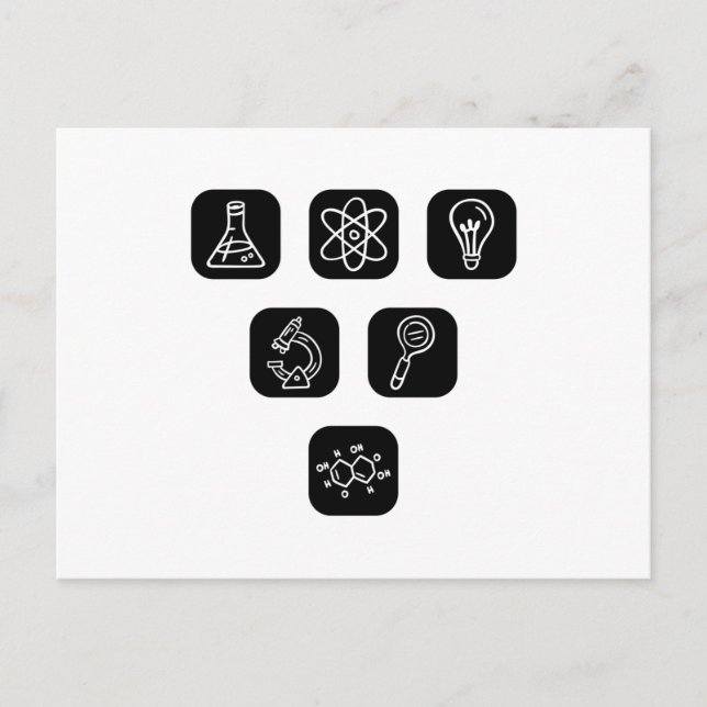 Elemente der Wissenschaft Postkarte (Vorderseite)