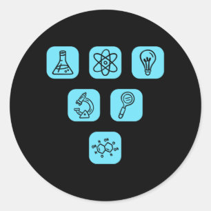 Elemente der Wissenschaft Runder Aufkleber