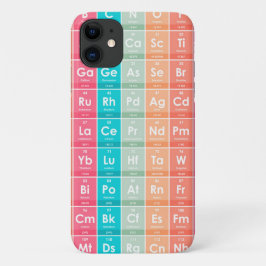 Elemente des farbigen Musters der Periodischen Tab Case-Mate iPhone Hülle