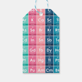 Elemente des Periodischen Tabellenmusters Geschenkanhänger