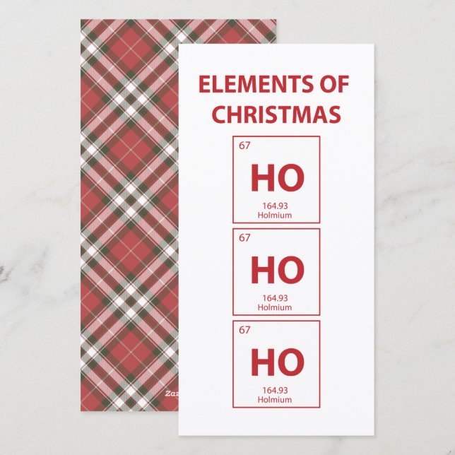 Elemente des Weihnachtslustiges Feiertagskarte (Vorne/Hinten)