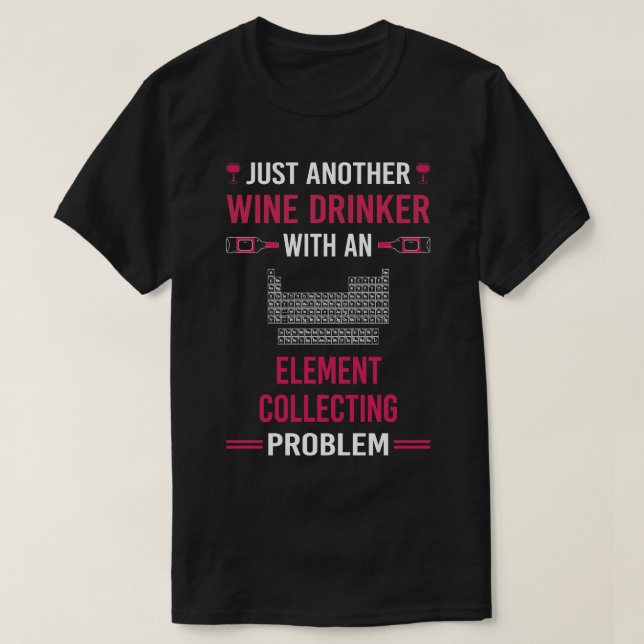 Elemente für die Sammlung von Wein-Drinker T-Shirt (Design vorne)