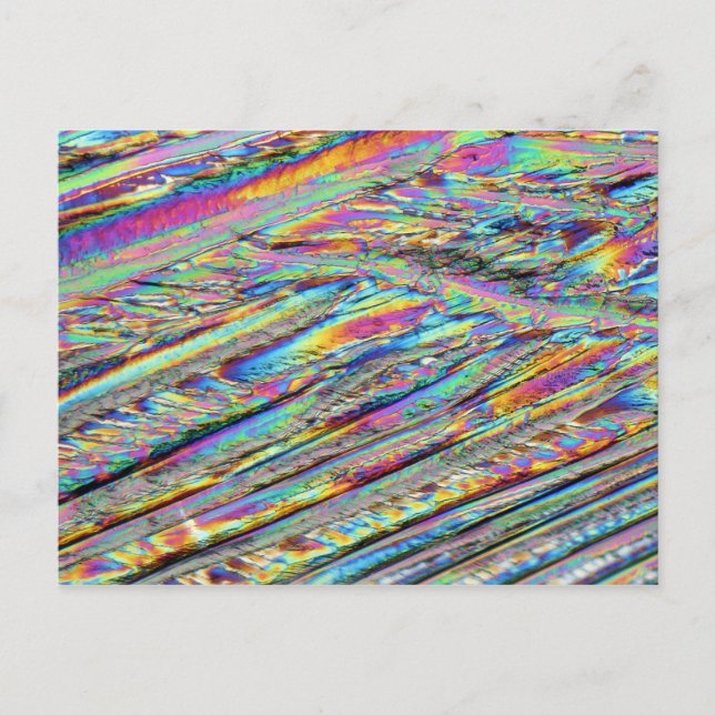 Elemente/Magnesium unter dem Mikroskop Postkarte (Vorderseite)