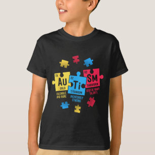 Elemente Periodensystem ASD Autismus-Bewusstsein F T-Shirt