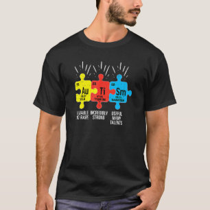 Elemente Periodensystem Autismus-Bewusstsein Asd M T-Shirt