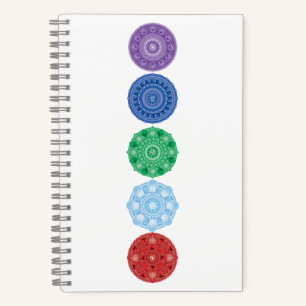 Elemente/platonische Solids Mandala-Notebook Notizbuch