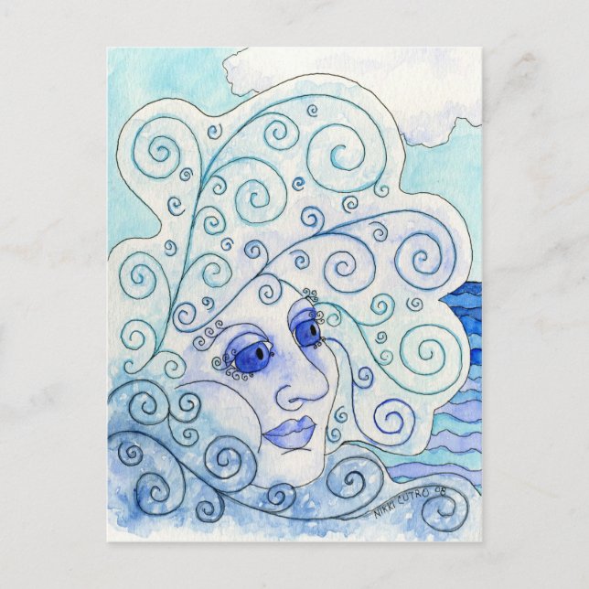 Elemente - Wasserpostkarte Postkarte (Vorderseite)