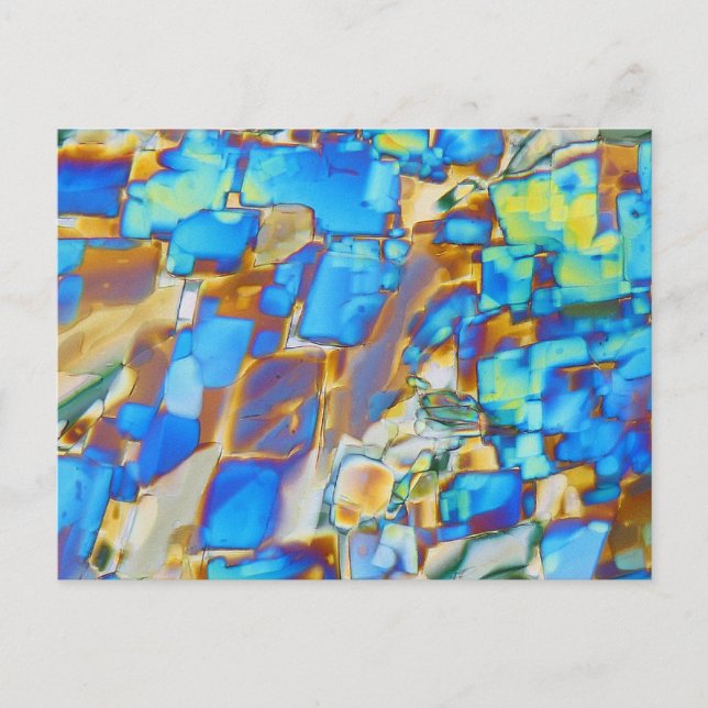 Elemente/Yttrium unter dem Mikroskop Postkarte (Vorderseite)