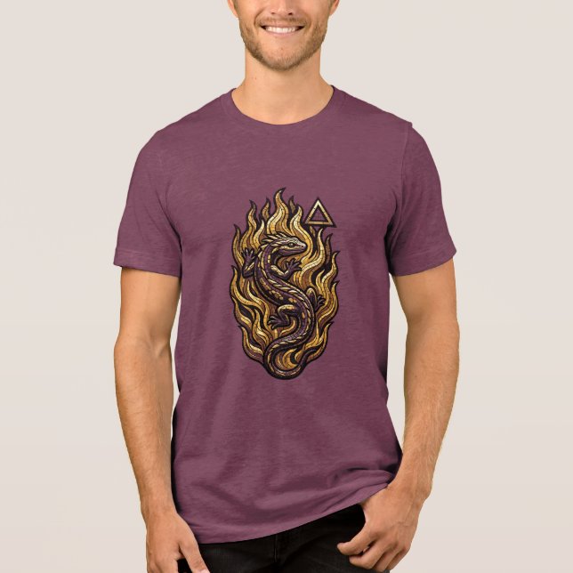 Elemento Fuego Tri-Blend Shirt (Vorderseite)