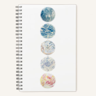 Elements Wassercolor Mandala Notebook Notizbuch