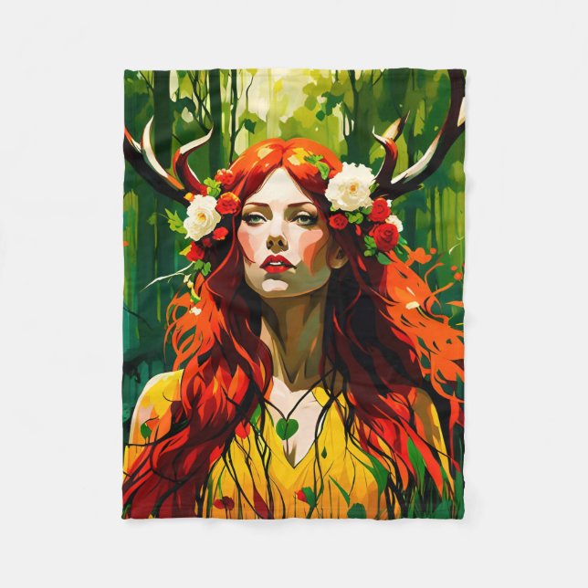 Elen of the Ways Fleecedecke (Vorderseite)