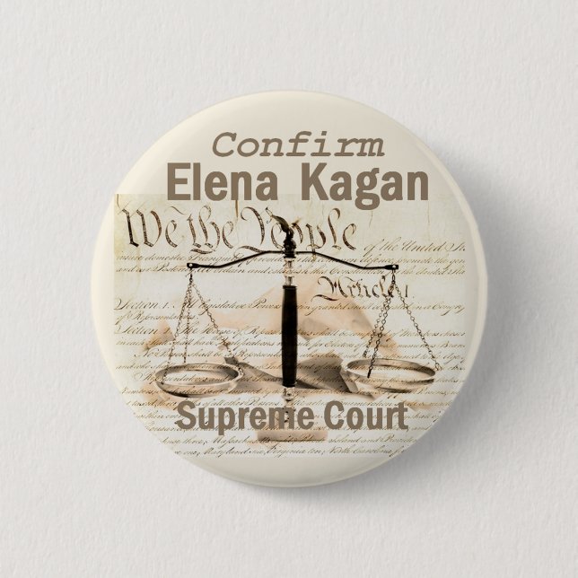 Elena Kagan Supreme Court Button (Vorderseite)