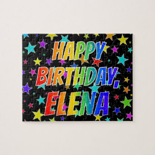 "ELENA" Vorname, Spaß "GLÜCKLICHER BIRTHTAG" Puzzle