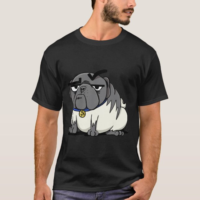 Elender Mister Max der Mops Klassiker  876 T-Shirt (Vorderseite)