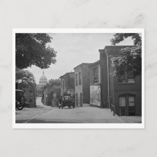 Elendsviertel in der Nähe des Kapitols, Washington Postkarte