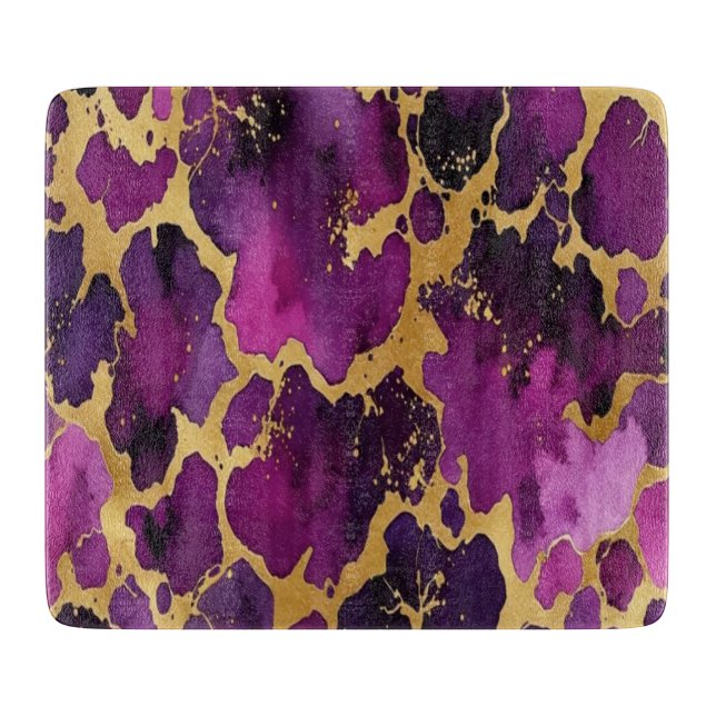 Elengant modern  purple marble  schneidebrett (Vorderseite)