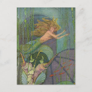 Elenore Abbott The Charming Mermaid Postcard Postkarte