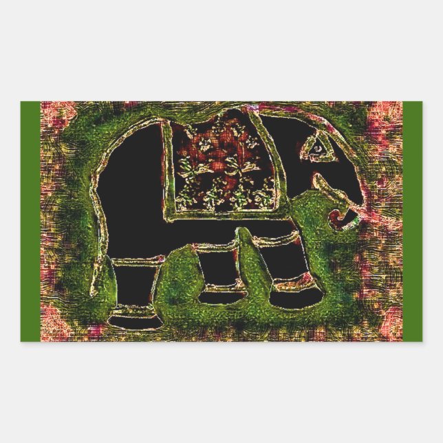 Elephant3 Sticker (Vorderseite)