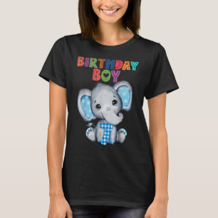 Elephant 7. Geburtstag Junge 7 Jahre alt gedachte T-Shirt
