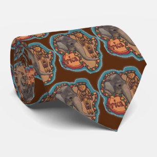 Elephant Africa Neck Tie Krawatte