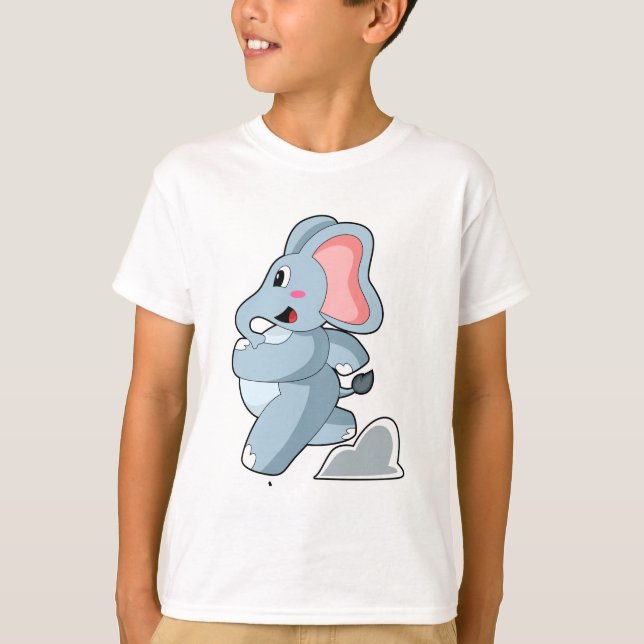 Elephant als Runner T-Shirt (Vorderseite)