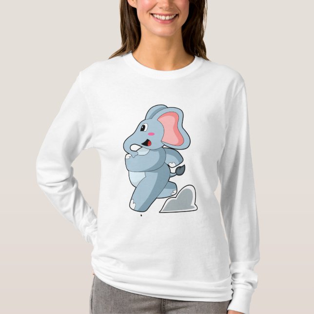 Elephant als Runner T-Shirt (Vorderseite)
