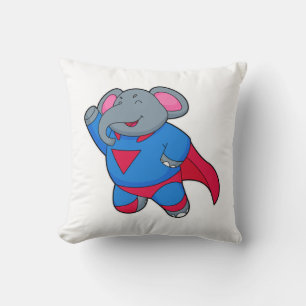 Elephant als Superhero Kissen