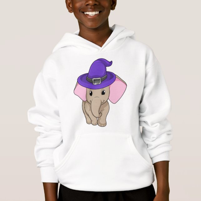 Elephant als Wizard Hoodie (Vorderseite)