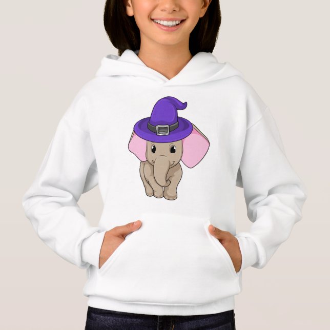 Elephant als Wizard Hoodie (Vorderseite)