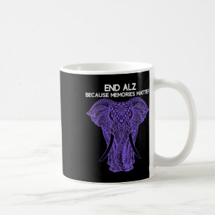 Elephant Alzheimerheimer Awareness Apparel End Kaffeetasse