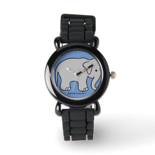 Elephant Ambassador-Kinder beobachten Armbanduhr