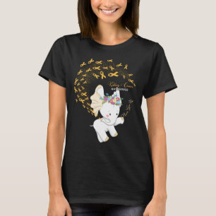Elephant Amber Ribbon Anlage Krebsbewusstsein T-Shirt