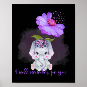 Elephant, an den ich für dich erinnern werde Sonne Poster