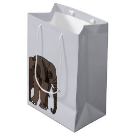 Elephant Animal Art Mittlere Geschenktüte