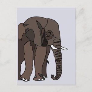 Elephant Animal Art Postkarte