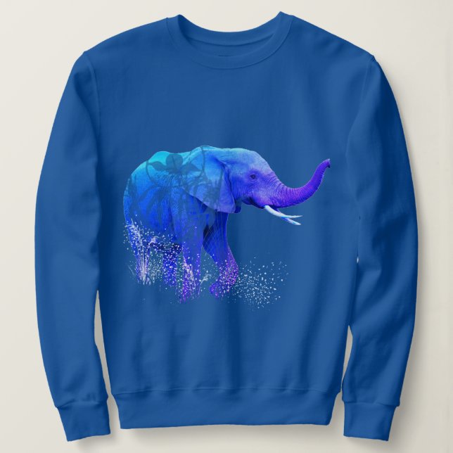 Elephant Animal Art Sweatshirt (Design vorne)