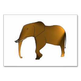 Elephant Animal Reading Flashcards für Erwachsene Tischnummer