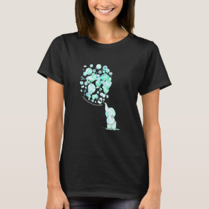 Elephant Aquamarin Balloons Progressive Supranucle T-Shirt