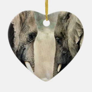 Elephant Art Wildlife Keramikornament