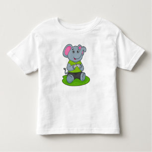Elephant as Gamer Kleinkind T-shirt
