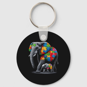 Elephant Autismus Awareness Autismus Mama Schlüsselanhänger