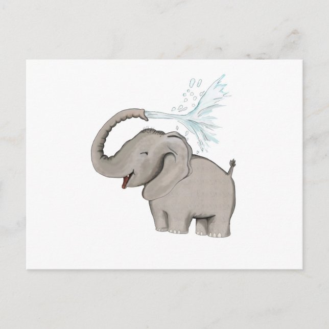 Elephant AVAL Postkarte (Vorderseite)