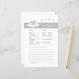 Elephant Baby Advice and Predictions Game Gray