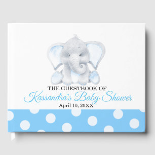 Elephant Baby Boy Baby Dusche Gästebuch