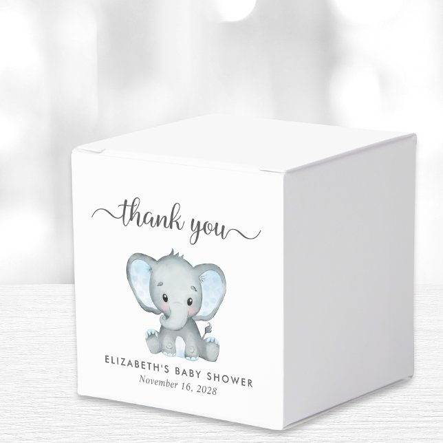Elephant Baby Boy Dusche Vielen Dank Geschenkschachtel (Von Creator hochgeladen)