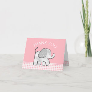 Elephant Baby Danke Pink Gingham