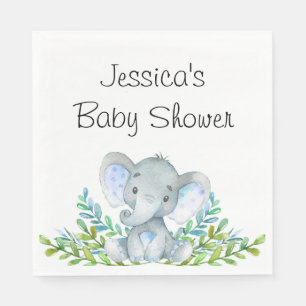 Elephant Baby Dusche, Erste Geburtstagsparty Napki Serviette